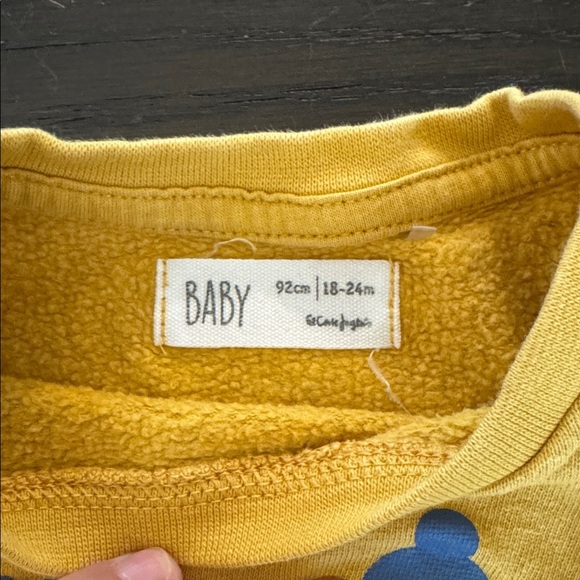 Yellow Baby Outfit with Blue Bear - Picture 2 of 6